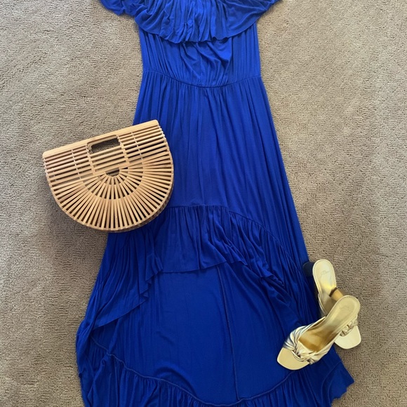 Anthropologie Lilka Blue maxi dress small - Picture 2 of 5